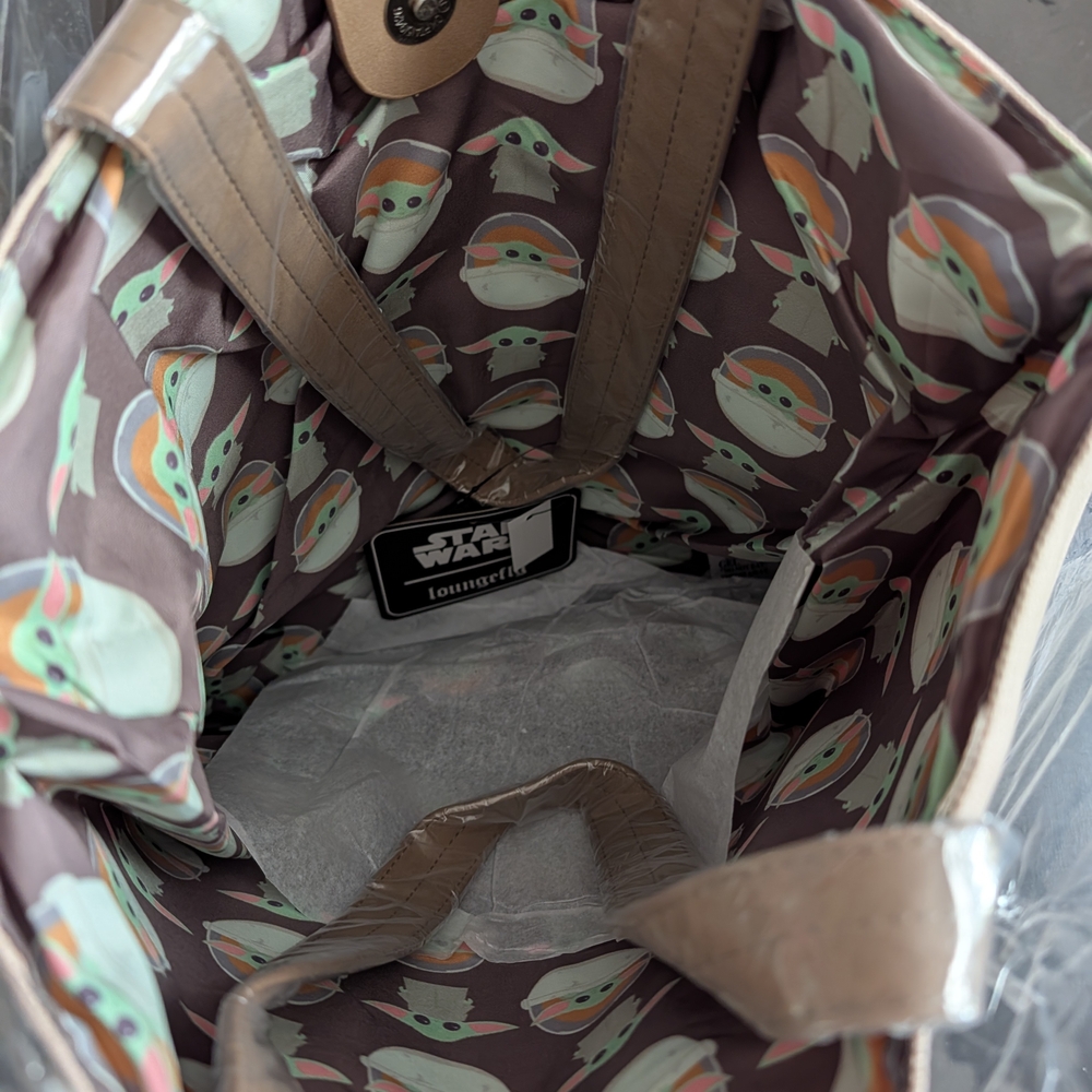 Loungefly Baby Yoda Precious Cargo Shoulder Bag - Picture 5 of 10